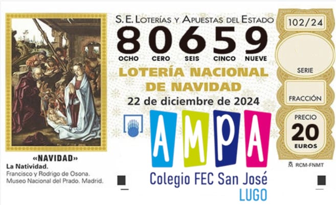 LOTERIA NAVIDAD AMPA 2024